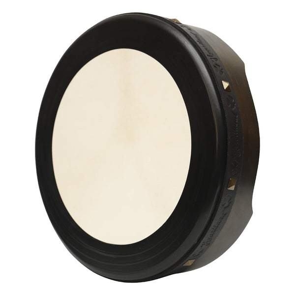 14"X4"  BLACK BODHRAN NON TUNABLE T-BAR DEEP TUNED