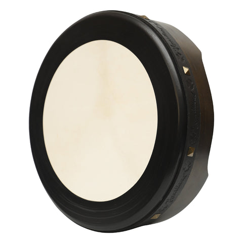 14"X4"  BLACK BODHRAN NON TUNABLE T-BAR DEEP TUNED
