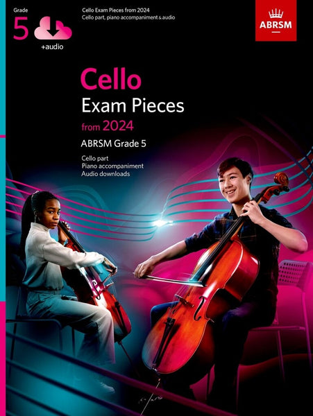 ABRSM Cello Exam Pieces from 2024 Grade 5 Score Part & Audio