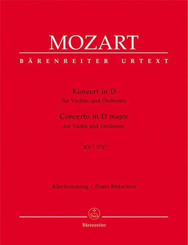MOZART CONCERTO FOR VIOLIN IN D K.271A VIOLIN AND ACCOMP