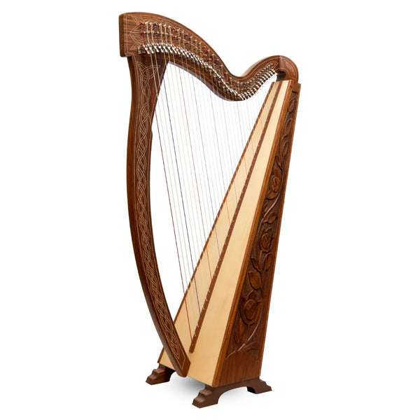 36 String Boru Harp Rosewood & Bag