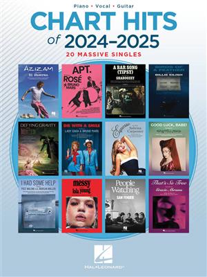 CHART HITS OF 2024-2025 PIANO VOCAL AND GUITAR