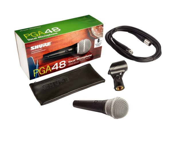 Shure PGA 48 Cardioid Dynamic Vocal Microphone with XLR Cable