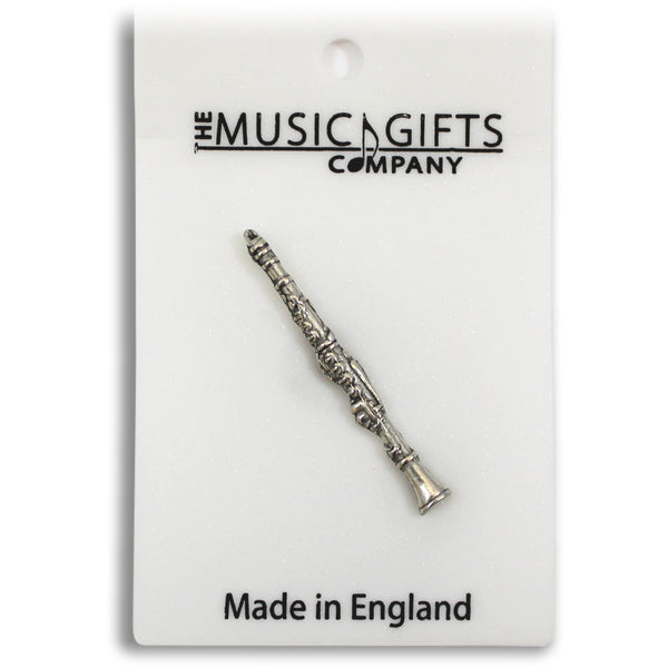 Pewter Clarinet Pin Badge