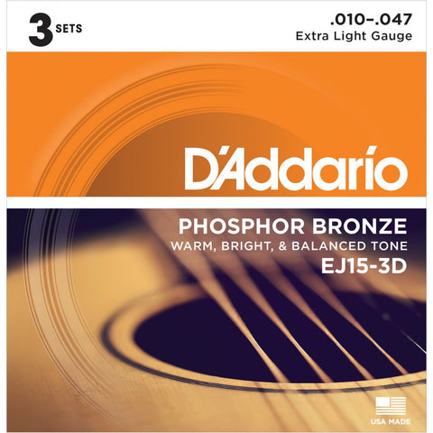 D'Addario EJ15 3 Pack