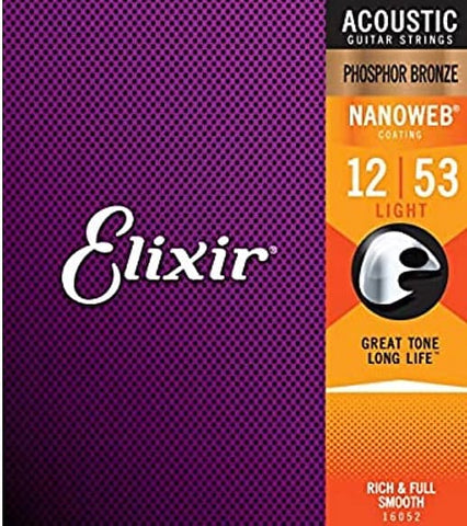 Elixir Nanoweb PB Light Acoustic Strings