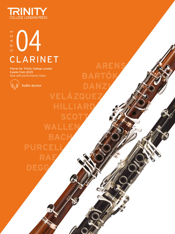 Clarinet Exam Pieces Grade 4 from 2023 Score & Part