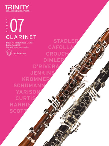 Clarinet Exam Pieces Grade 7 from 2023 Score & Part