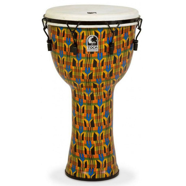Toca 12" Kente Cloth Mechanically Tuned Djembe