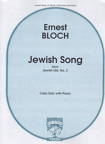 Bloch Jewish Song for Cello