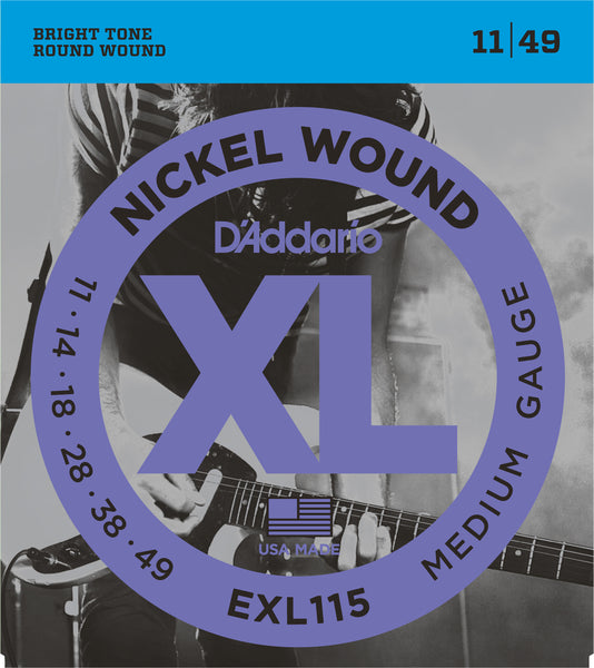 D'addario EXL115 3 Pack Electric Strings 11's