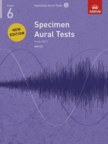 ABRSM Specimen Aural Tests Grades 6 with 1 CD