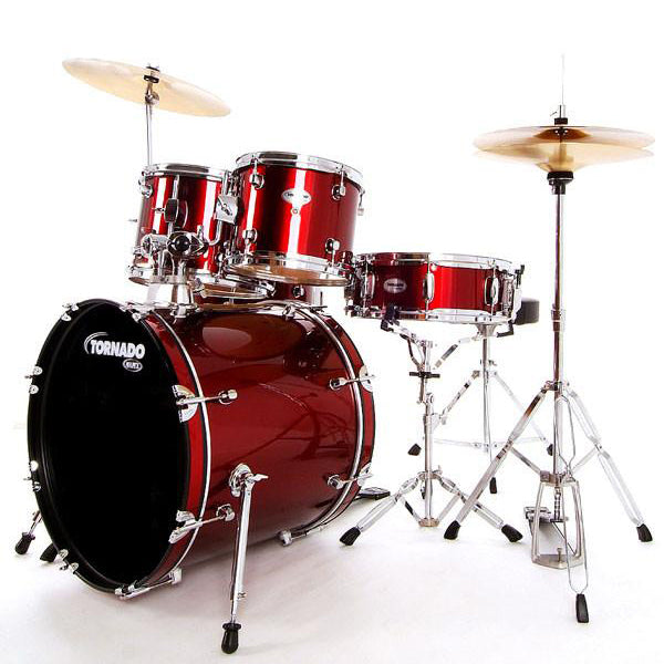 Mapex Tornado 2 Fusion Kit 20" with Cymbals red