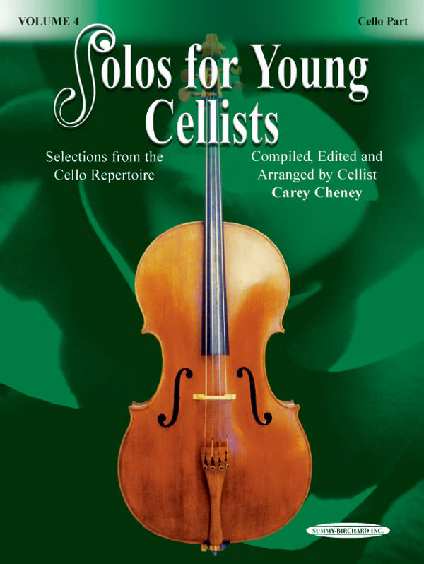 Solos for Young Cellists Cello Part and Piano Acc., Volume 4: Cello Book