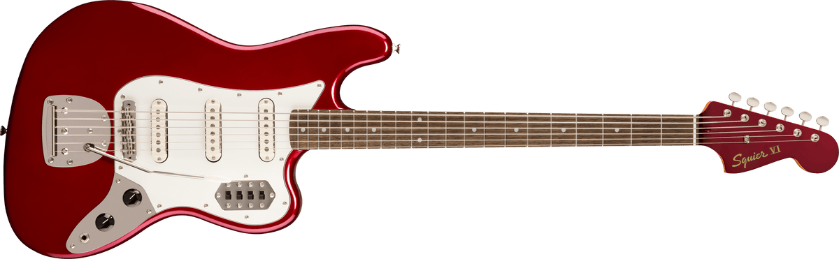 Squier Classic Vibe Bass VI FSR Red