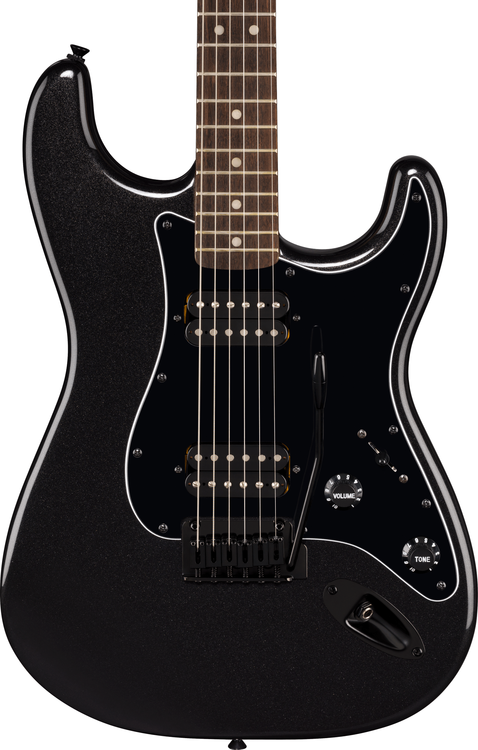 Squier FSR Affinity Stratocaster HH, Matching Headstock, Metallic Black