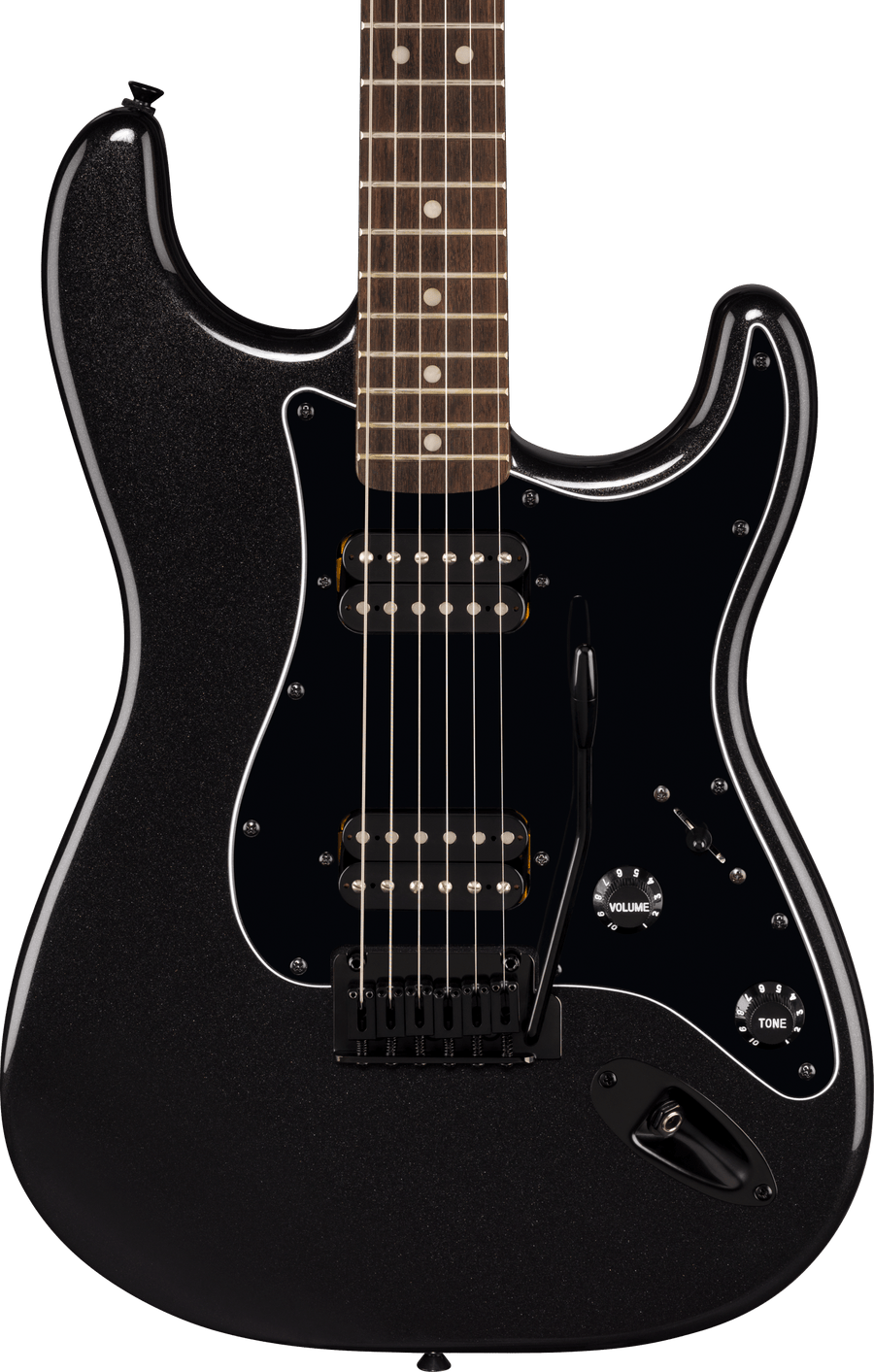 Squier FSR Affinity Stratocaster HH, Matching Headstock, Metallic Black