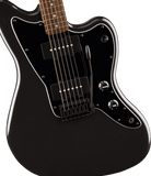 Squier  FSR Affinity Series Jazzmaster Black Hardware, Matching Headstock, Metallic Black