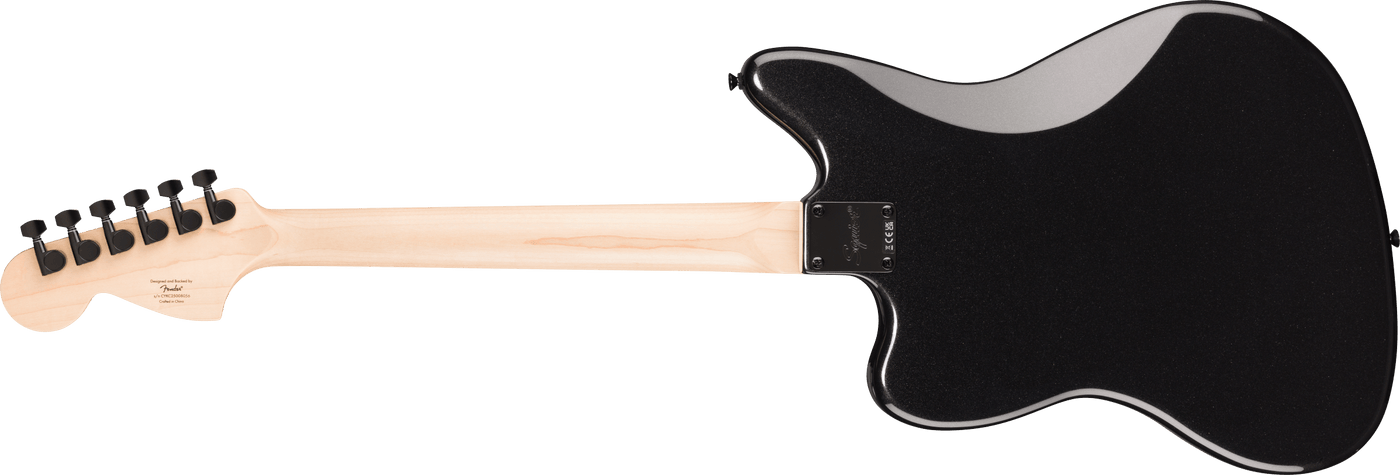 Squier FSR Affinity Jaguar HH, Matching Headstock, Metallic Black