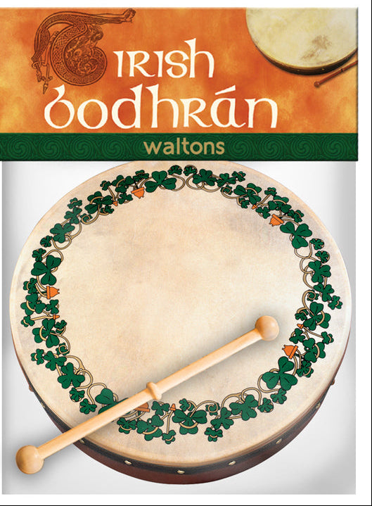 Waltons 8″ Celtic Design Bodhran | Shamrock