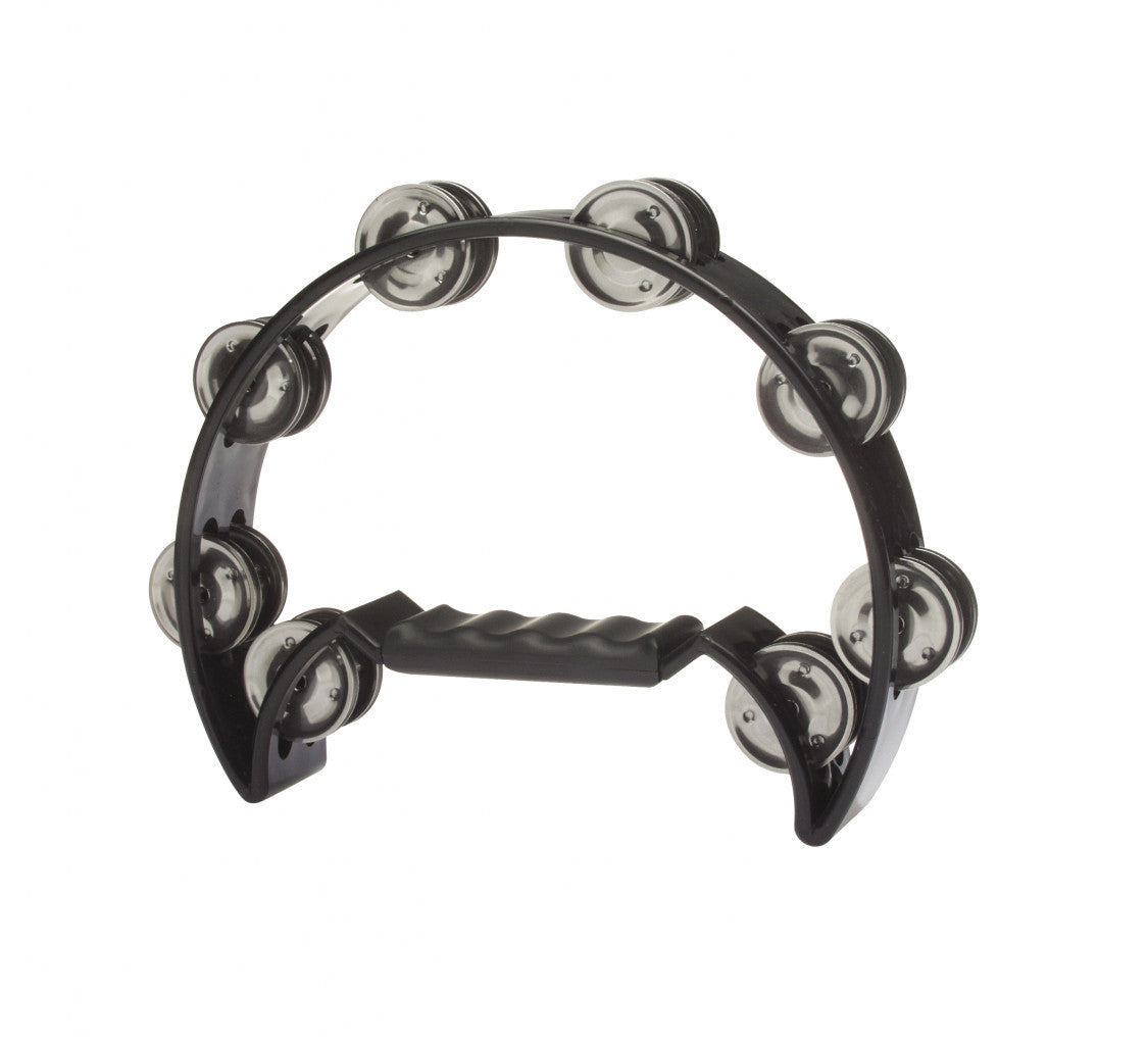 Stagg Halfmoon Tambourine Black