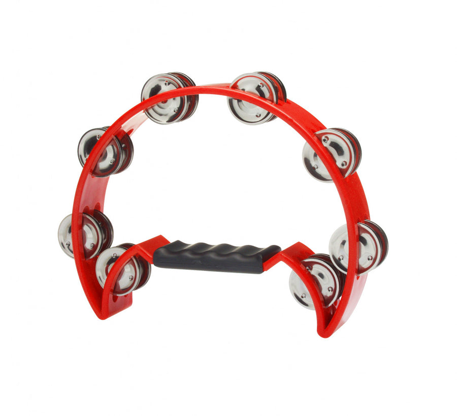 Stagg Halfmoon Tambourine Red