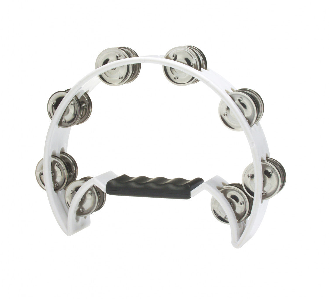 Stagg Halfmoon Tambourine White