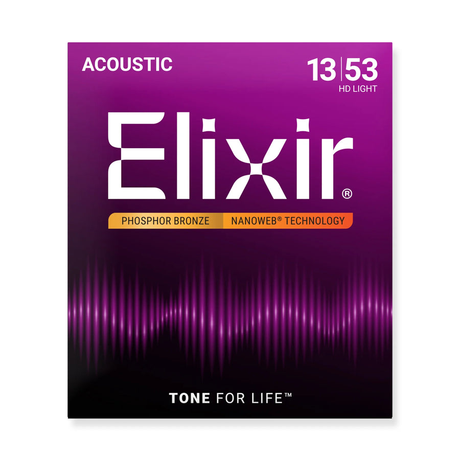 Elixir Nanoweb PB HD Light Acoustic Strings