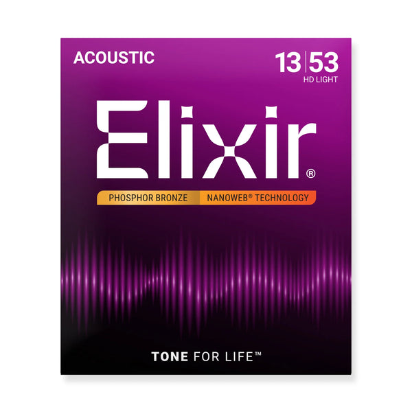 Elixir Nanoweb PB HD Light Acoustic Strings