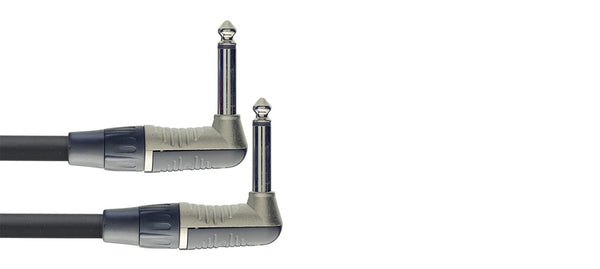 Stagg NPC060LR Patch cable, jack/jack (m/m), L-shaped, mono, 60 cm (2')