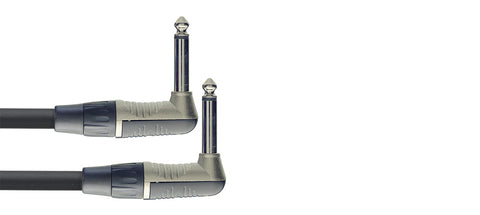 Stagg NPC060LR Patch cable, jack/jack (m/m), L-shaped, mono, 60 cm (2')