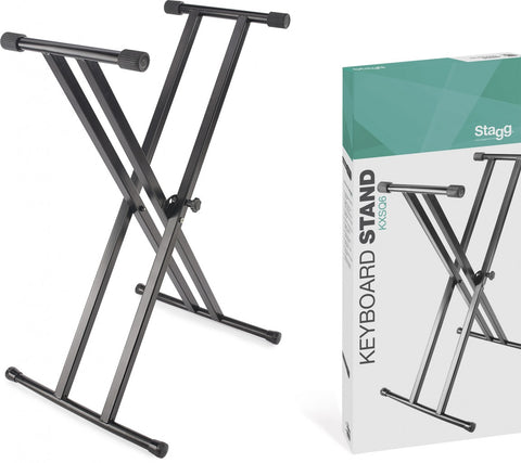 Stagg KXSQ6 Double Braced X Keyboard Stand