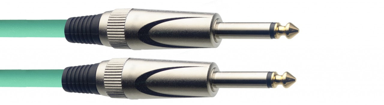 Stagg SGC3DL CGR S-Series Instrument Cable – 3m, Green