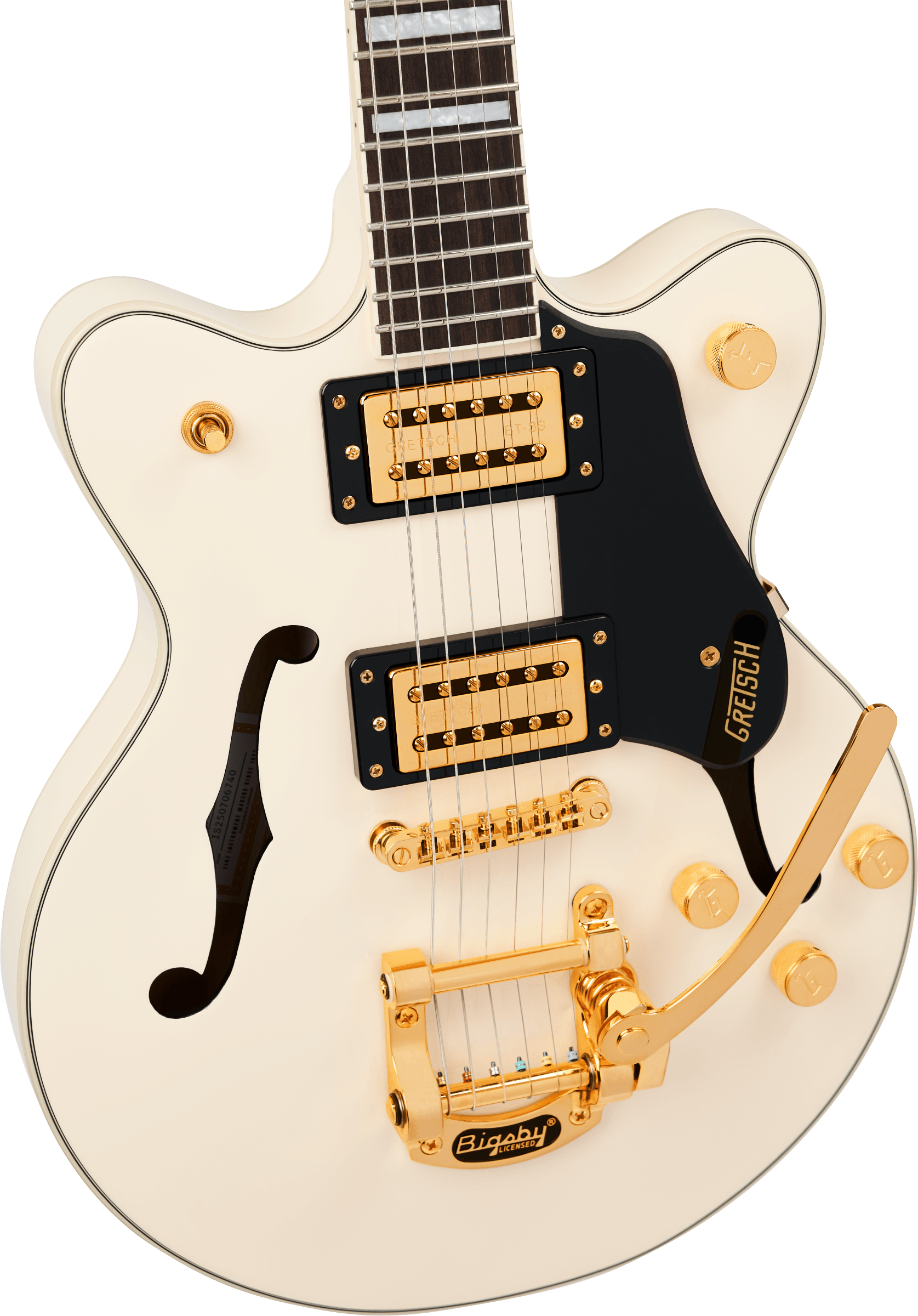 Gretsch  G2655TG Streamliner™ Center Block Jr. Double-Cut with Bigsby Vintage White
