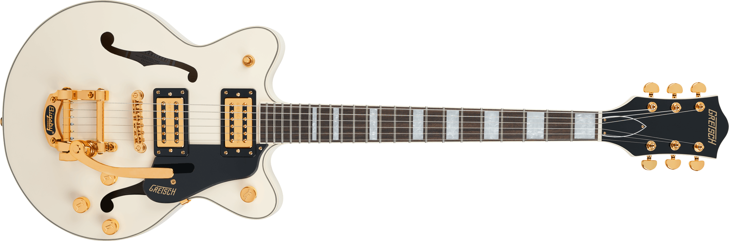 Gretsch  G2655TG Streamliner™ Center Block Jr. Double-Cut with Bigsby Vintage White