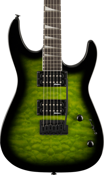 Jackson JS Series Dinky JS20 DKQ 2PT Transparent Green Burst