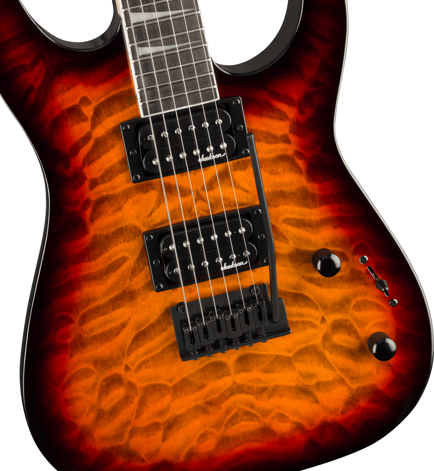 Jackson JS Series Dinky JS20 DKQ 2PT Transparent Tobacco Burst