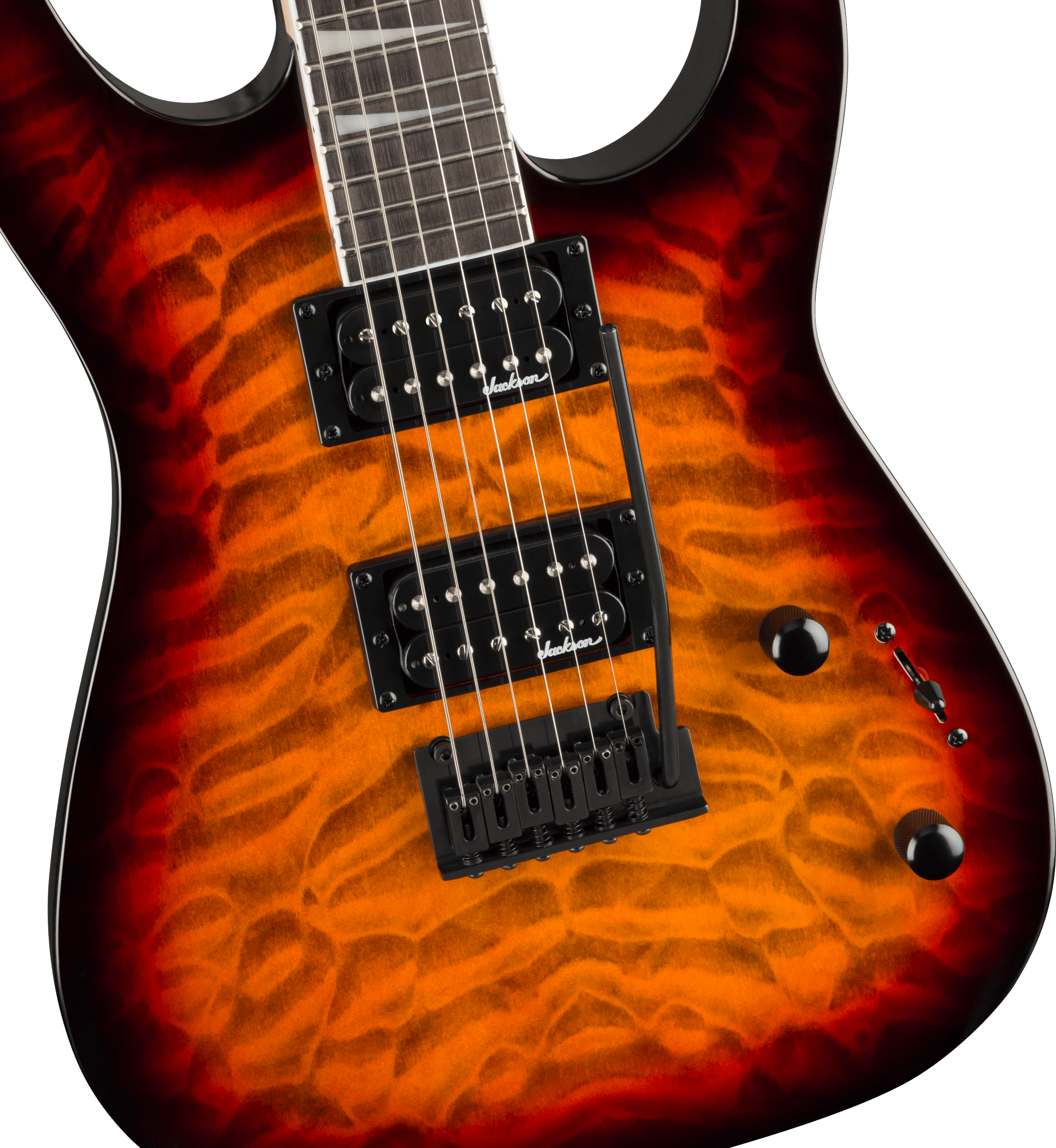 Jackson JS Series Dinky JS20 DKQ 2PT Transparent Tobacco Burst