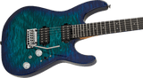 Charvel Pro-Mod Plus DK24 HH 2PT EB QM, Ebony Fingerboard - Chlorine Burst