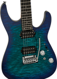 Charvel Pro-Mod Plus DK24 HH 2PT EB QM, Ebony Fingerboard - Chlorine Burst