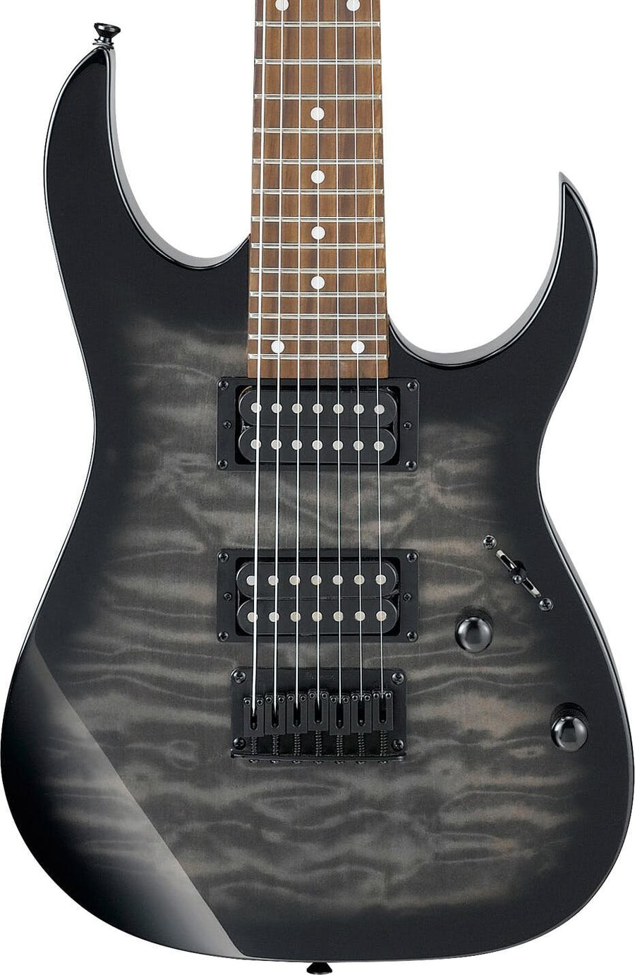 Ibanez GRG7221QA Trans Black Burst