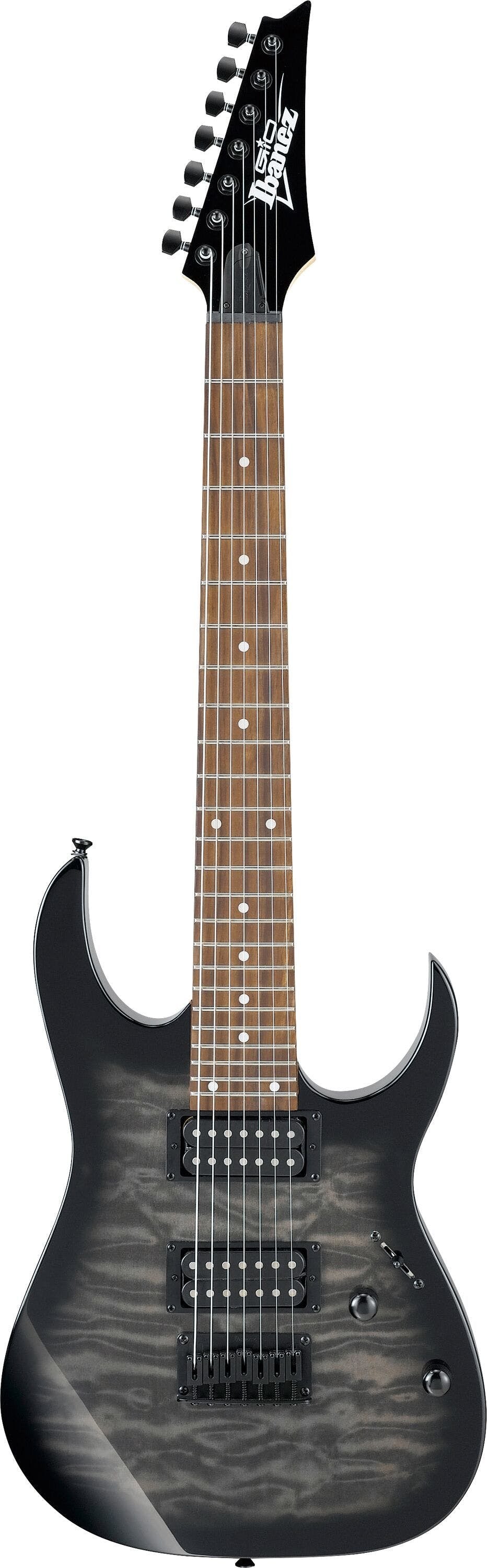 Ibanez GRG7221QA Trans Black Burst
