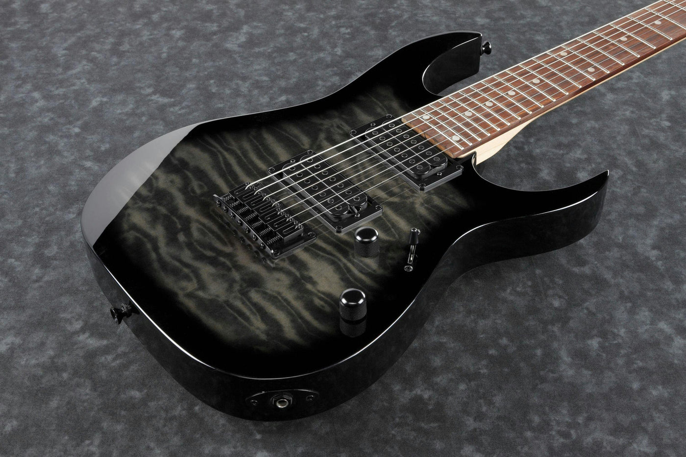 Ibanez GRG7221QA Trans Black Burst