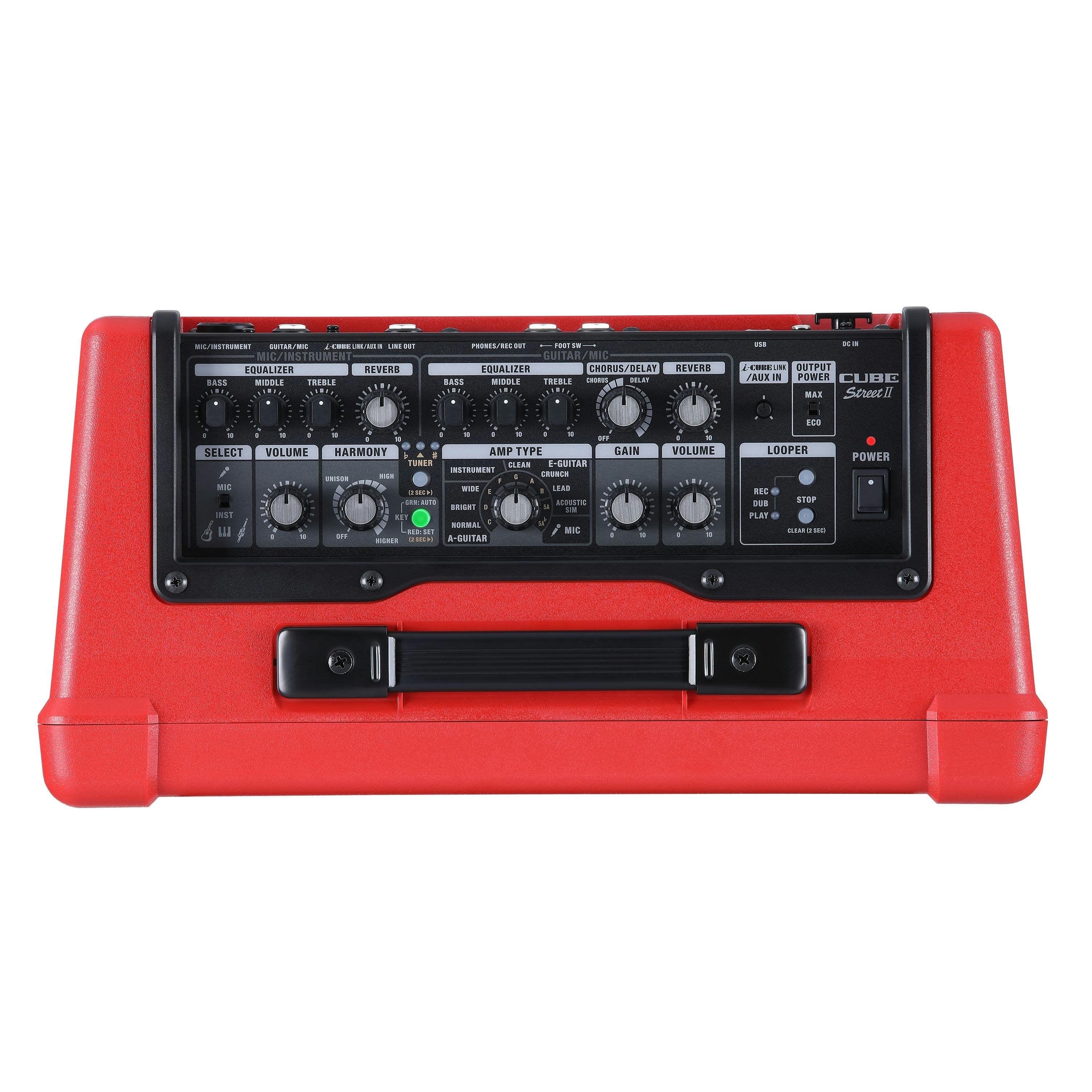 Roland CUBE Street II Red, Battery Powered Stereo Amp