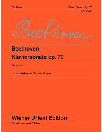 Beethoven: Piano Sonata Op. 79 for piano
