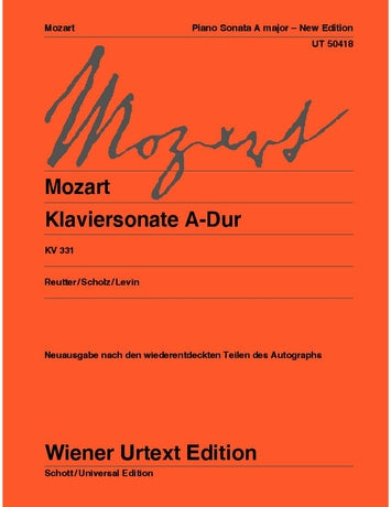 Mozart: Piano Sonata In A major