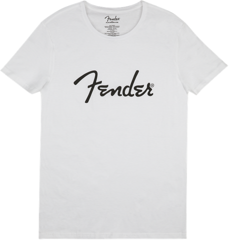 Fender® Spaghetti Logo Men's Tee, White Large