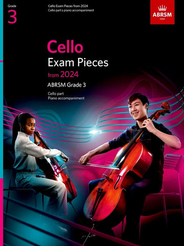ABRSM Cello Exam Pieces from 2024 Grade 3 Score & Part