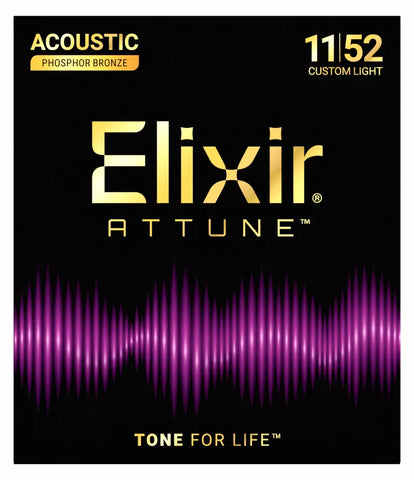 Elixir ATTUNE Phosphor Bronze Acoustic 11-52