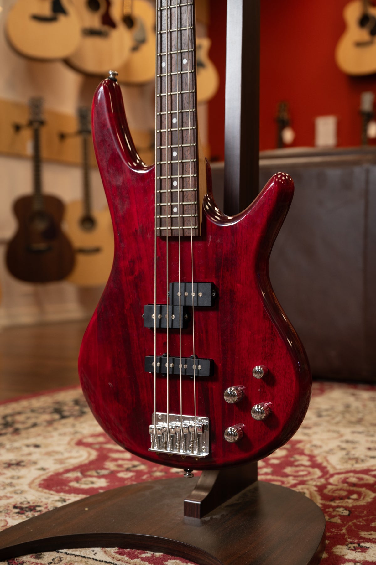 PREOWNED: Ibanez Gio GSR200 Bass Trans Red